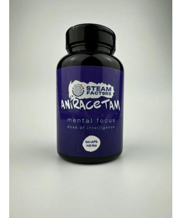 Steam Factors Nootropic aniracetam 120 capsules 750 mg - Buy Online on GoSupps.com