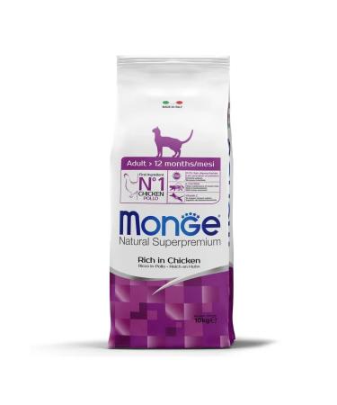 MONGE Dry food for adult cats with chicken 10 kg - Buy Online on GoSupps.com
