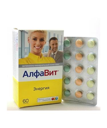 Alphabet - vitamin and mineral complexes Complex Energy 60 tablets - Buy Online on GoSupps.com
