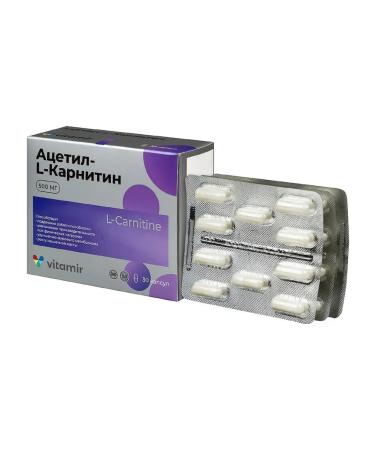 VITAMIR PRO Acetyl-l-carnitine 30 capsules 2 pcs - Buy Online on GoSupps.com