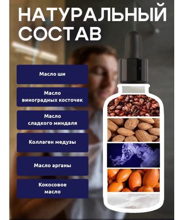 Oil for the growth of a beard and mustache mitigating - Buy Online on GoSupps.com