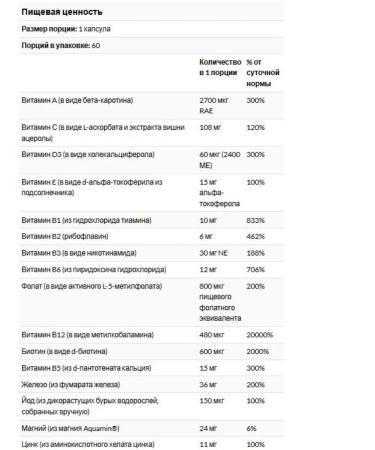 NATURELO Bariatric Multivitamin 60 vegetarian capsules - Buy Online on GoSupps.com