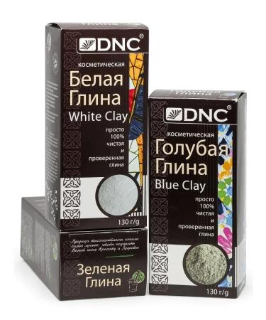 DNC Cosmetic clay set: White 130 g Green 100 g Blue 130 g
