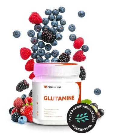 Pureprotein Amino acid glutamine forest berries 40