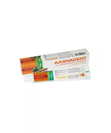 Aasha Herbals Toothpaste cardamon and ginger 100 g - Buy Online on GoSupps.com