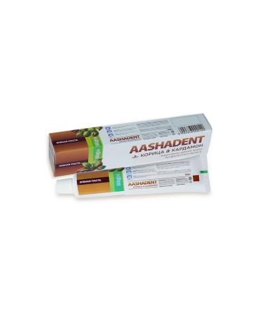 Aasha Herbals Toothpaste cinnamon and cardamom 100 g - Buy Online on GoSupps.com