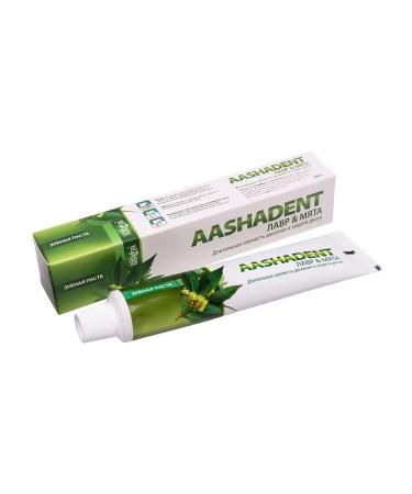 Aasha Herbals Toothpaste of laurel and mint 100 g - Buy Online on GoSupps.com