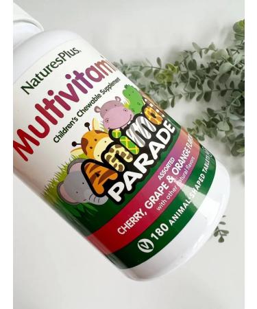 Natures Plus Animal Parade multivitamins for children assorted 180 tab - Buy Online on GoSupps.com