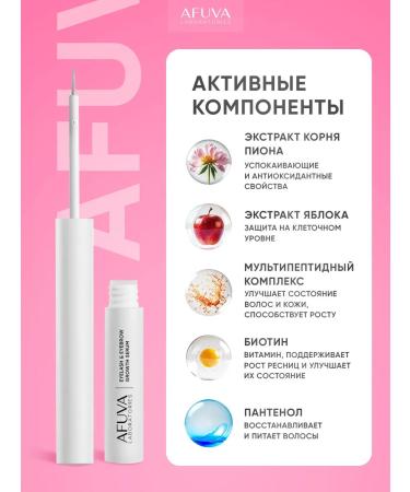 AFUVA Serum for eyelash growth and eyebrows 3 ml - Buy Online on GoSupps.com