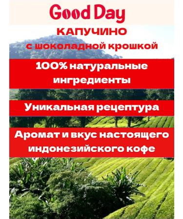 Good Day TM Kapuchino 3B1 with chocolate crumb 20 pcs 25 g - Buy Online on GoSupps.com