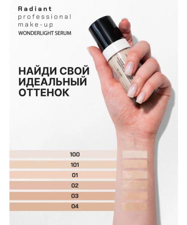 Radiant Professional MakeUp Tonal Cream Switch Wonderlight Serum SPF 20 No. 1 - Buy Online on GoSupps.com