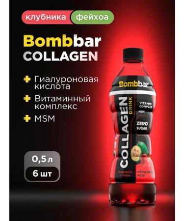BombBar Collagen with hyaluronic acid and vitamins 6pcs x 500ml