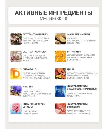 BioTechUSA Probiotics and prebiotics (Sinbiotic) Immune+Biotiq 36 capsules - Buy Online on GoSupps.com