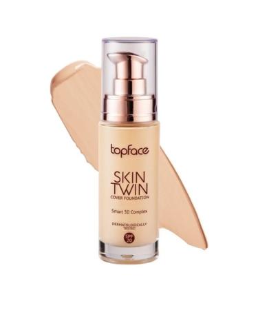 TopFace Skin Twin Cover Foundation Tonal Cream 01 - Buy Online on GoSupps.com