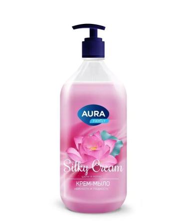 Aura Silky Cream cream silk and lotus 1000 ml