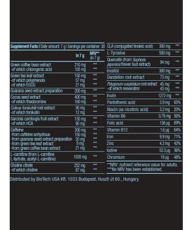 BioTechUSA Fat-burner with caffeine L-carnitine 210 g of Marakuya - Buy Online on GoSupps.com