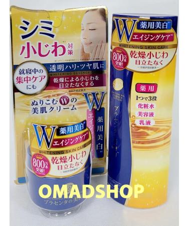 Meishoku Cream with placenta extract bleach. 55gr + lotion 190ml