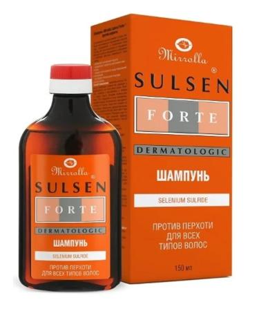 mirrolla Mirroll Sulsen Forte Shampoo against dandruff 150ml 3 pcs - Buy Online on GoSupps.com