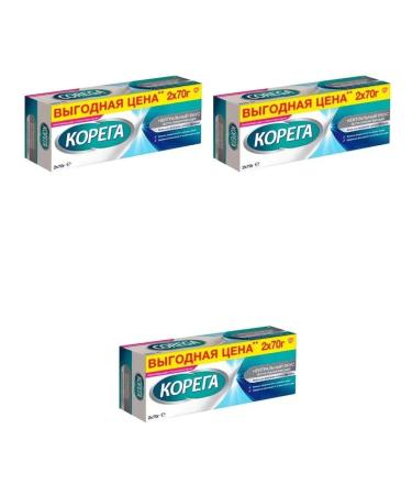 Korega Cream for fixing dentures Neutral taste 70.0 3 pcs