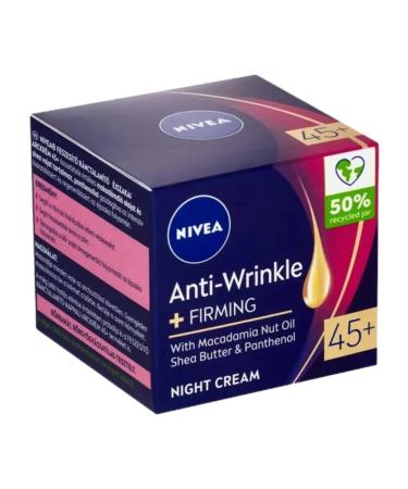 NIVEA Anti -aging night face cream 45+ against wrinkles 50 ml - Buy Online on GoSupps.com