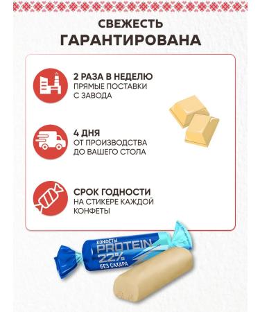 Kommunarka Belarusian protein sweets without sugar 1 kg - Buy Online on GoSupps.com