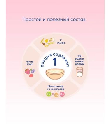MAMAKO Porridge 7 cereals with berries on goat milk 6 months 200g 3pcs - Buy Online on GoSupps.com