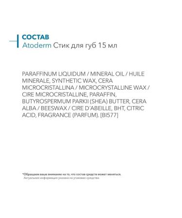 Bioderma ATODERM BIOMERMA Moisturizing Lip Stick 4g - Buy Online on GoSupps.com