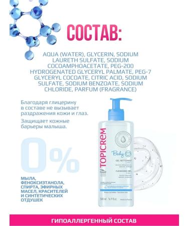 TOPICREM Cleaning gel Baby 2 in 1 500 ml - Buy Online on GoSupps.com