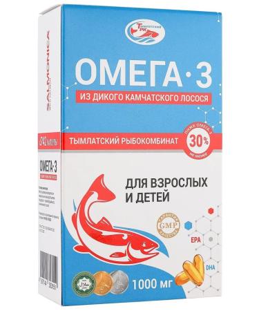 Tymlatsky fish processing plant Omega-3 for adults and children 1000 mg 42pcs