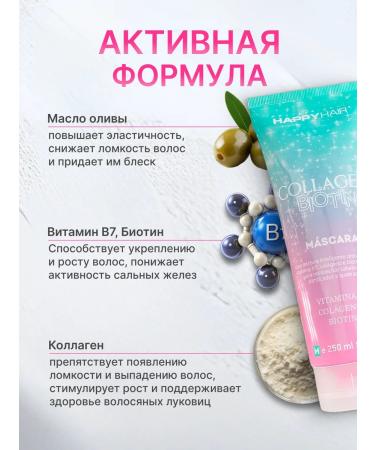 Happy Hair COLLAGEN & BIOTIN mask and shampoo - Buy Online on GoSupps.com