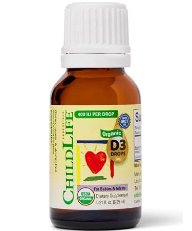ChildLife Organic vitamin D3 (D3) for children 6.25 ml - Buy Online on GoSupps.com