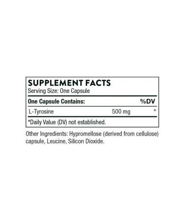 Thorne Research Tyrosine 500 mg l-tyrosine 90 capsules - Buy Online on GoSupps.com