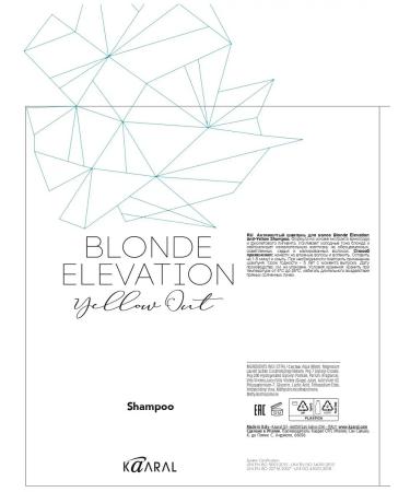 Kaaral Anti -vene hair shampoo 1000ml. Blonde Elevation - Buy Online on GoSupps.com