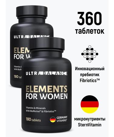 UltraBalance Vitamins for women multivitamins 360 tablets