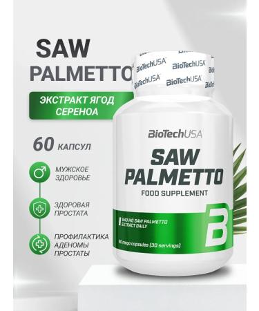BioTechUSA Saw Palmetto Serenia fruit extract for prostate 60 capsules
