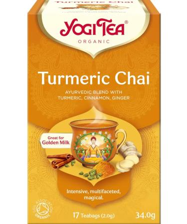 Yogi Tea Organic tea Turmeric Chai Koritsa Kurkuma Ginger 17pcs