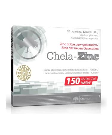 Olimp Labs Zinc Helat vitamins for immunity Chela-Zinc 30 caps - Buy Online on GoSupps.com