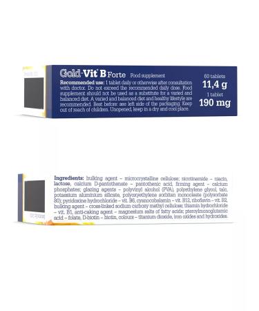 Olimp Labs Gold-Vit B Forte 60 vitamins complex - Buy Online on GoSupps.com
