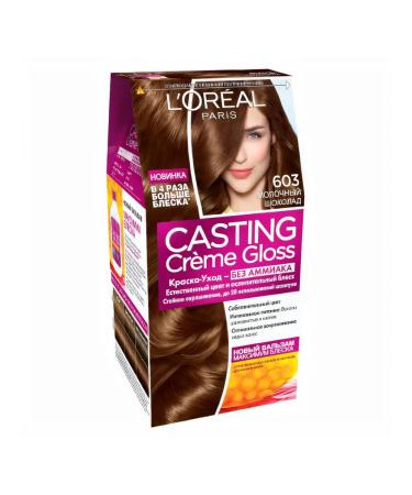 L'OREAL PARIS Casting Creme Gloss hair dye 603 milk chocolate - Buy Online on GoSupps.com