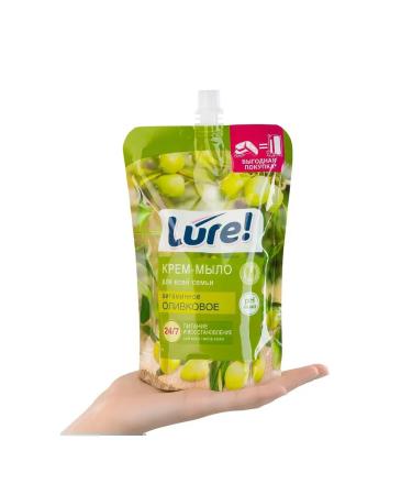 LURE Cream-soap for the whole family vitamin olive 500 ml - Buy Online on GoSupps.com