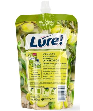 LURE Cream-soap for the whole family vitamin olive 500 ml - Buy Online on GoSupps.com