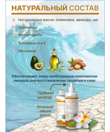 Lipobase Emulsion for dry and sensitive skin of the body 400ml 2pcs - Buy Online on GoSupps.com