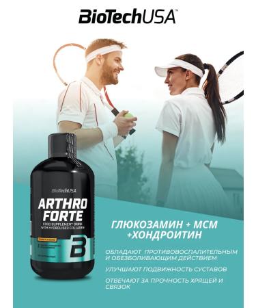 BioTechUSA Chondroprotector Arthro Forte Liquid 500 ml. orange - Buy Online on GoSupps.com