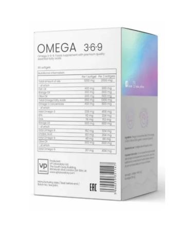 VPLab Omega 3-6-9 60 pcs - Buy Online on GoSupps.com