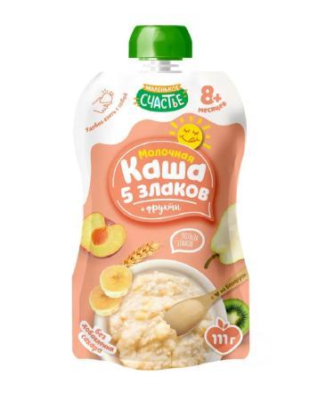 A little happiness Milk porridge 5 cereals + fruit - Buy Online on GoSupps.com