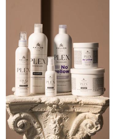 Kallos Cosmetics Plex no yellow hair mask from yellowness 500 ml - Buy Online on GoSupps.com