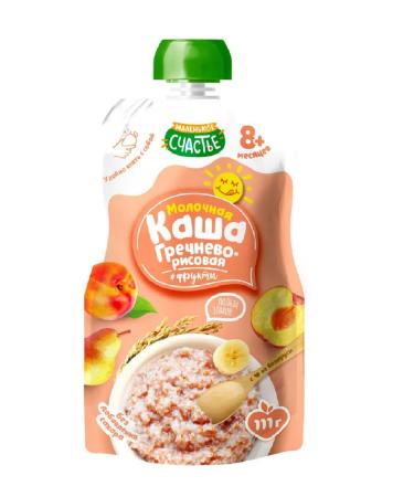 A little happiness Ready-made milk buckwheat-rice porridge in pauly 12pcs 111g - Buy Online on GoSupps.com