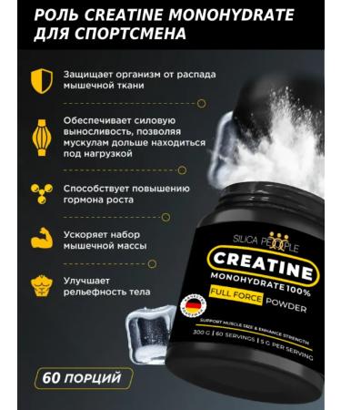 SILICA PEOPLE Creatin Monohydrate Creatine Monohydrate 300 gr. - Buy Online on GoSupps.com