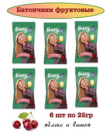 Take a bite Fruit bar with apple and cherry 25g 6pcs