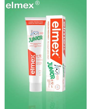 Elmex Children's toothpaste from caries strengthening Junior 6-12 years old - Buy Online on GoSupps.com